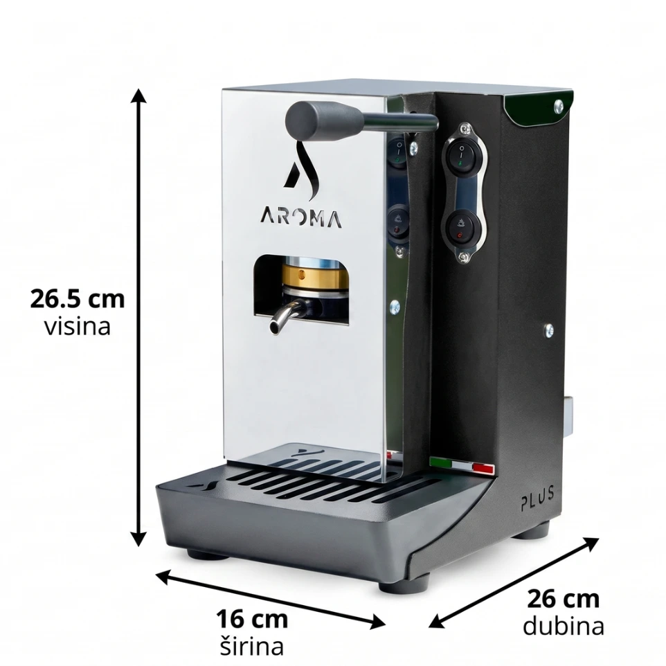 Dimenzije Aroma PLUS aparata, ilustracija