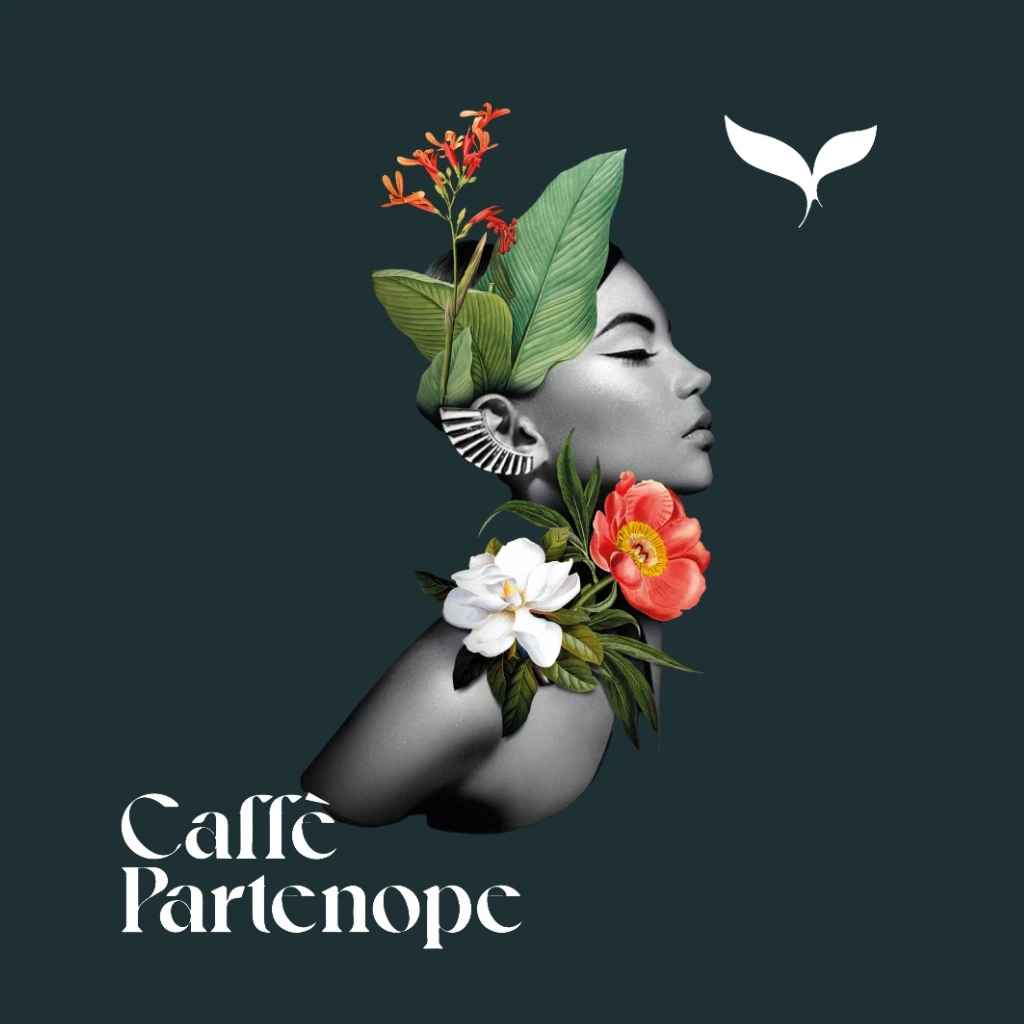 Partenope logo sa crnom pozadinom